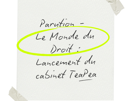 Illustration – Création du cabinet d’avocat TeaPea en prix de transfert