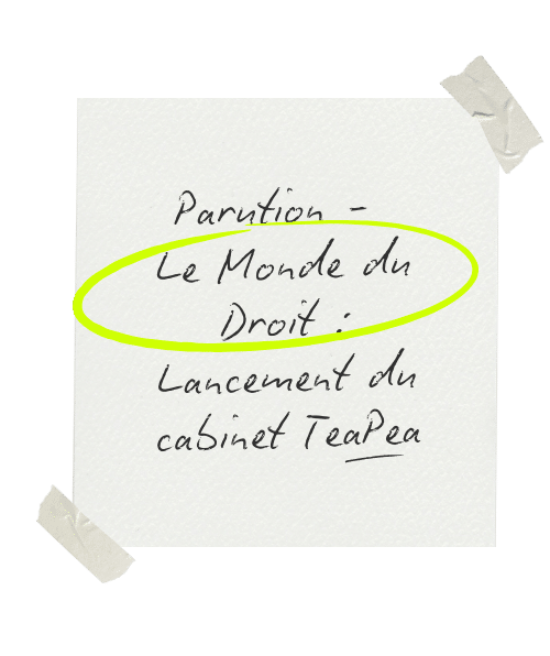 Illustration – Création du cabinet d’avocat TeaPea en prix de transfert