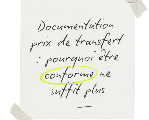 Documentation prix de transfert