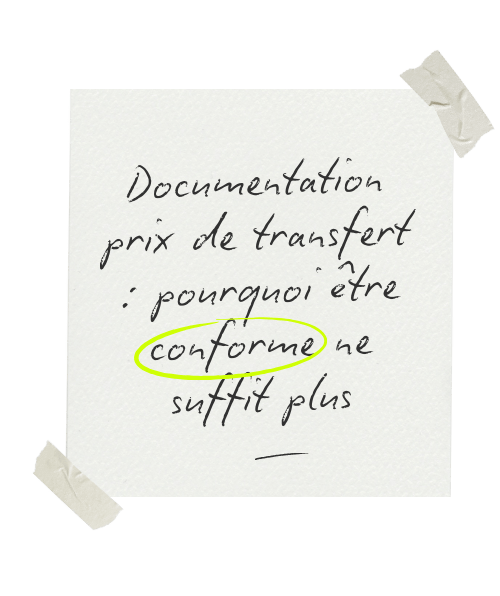 Documentation prix de transfert