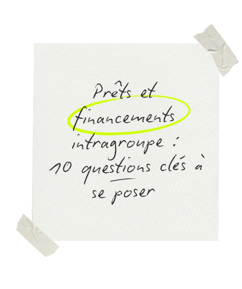 Prêts et financements intragroupe